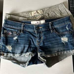 Y2K low rise shorts from Hollister